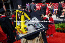 Rosemary Hernandez made a robotic mortar board to celebrate her degree in Mechanized Systems Managem