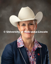 Studio portrait of Kathy Anderson, Extension Horse Specialist Professor, Animal Science. May 7, 2019