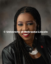 Studio portrait of Peta-Gaye Clachar, Communication Specialist, Animal Science. May 7, 2019. 