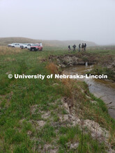 Researchers with the University of Nebraska-Lincoln take groundwater samples from the Loup River in 