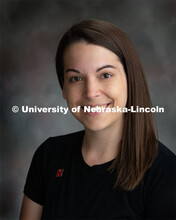 Studio portrait of Sarah Halsted, Accounting Associate, Animal Science. May 20, 2019. 