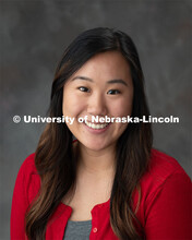 Studio portrait of Grace Kim, Equine and Companion Animal Extension Assistant, 4-H Extension. June 5