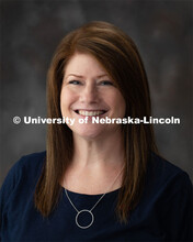Studio portrait of Jennifer Dush, Administrative Associate, Animal Science. June 6, 2019. 