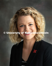 Studio portrait of Erin Omar, Assistant Director, Career and Professional Development for Graduate S