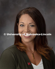 Studio portrait of Tiffani Hix, Research Coordinator for the Office of Research and Economic Develop