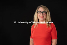 Studio portrait of Carla Tisdale, Administrative Technician, Hixson-Lied College of Fine and Perform