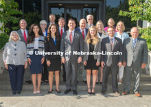University of Nebraska Board of Regents 2019
Front Row (l-r):  Regent Barbara Weitz, Student Regent