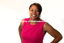 Studio portrait of Monique Farmer, Assistant Professor, College of Journalism and Mass Communication