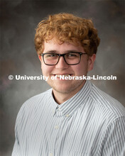 Studio portrait of Jake Connelly, Project Associate, Bureau of Sociological Research. July 9, 2019. 