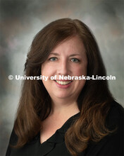 Studio portrait of Karen Conway, Office Associate, Animal Science. July 11, 2019. 