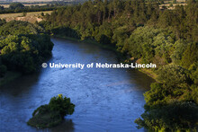 Niobrara River southeast of Valentine, NE. July 12, 2019. 