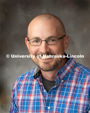Studio portrait of Brent Johnson, Building / Livestock Manager, Animal Science. July 15, 2019. 