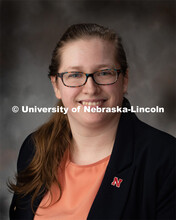 Studio portrait of Dorothy Elsken, Graduate Research Assistant, Animal Science. July 16, 2019. 