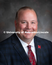 Studio portrait of Nathan Meier, Assistant Vice Chancellor of Research, Office of Research and Econo