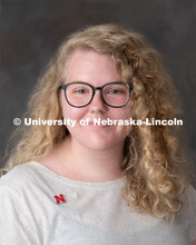 Studio portrait of Kali Patterson, Project Assistant, Sociology. July 30, 2019. 