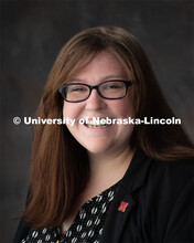 Studio portrait of Trisha Lamblin, Student Support Specialist, Husker Hub. August 1, 2019. 