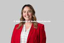 Studio portrait of Mikayla Cruickshank, Admissions Project Associate, Office of Admissions. August 1