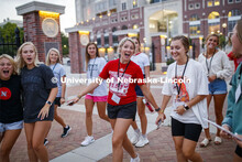 Sorority Recruitment welcome at Ed Weir Track. August 18, 2019. 