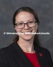 Studio portrait of Catherine Eichhorn, Assistant Professor, Chemistry. New Faculty. August 21, 2019.