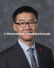 Studio portrait of Yinsheng Guo, Assistant Professor, Chemistry. New Faculty. August 21, 2019. 