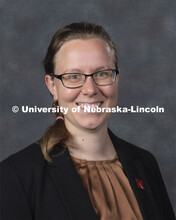 Studio portrait of Erin Haacker, Assistant Professor, Earth and Atmospheric Sciences. New Faculty. A