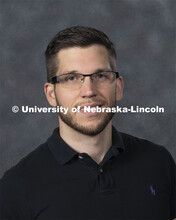 Studio portrait of Nicholas Hubbard, Assistant Professor, Psychology. New Faculty. August 21, 2019. 
