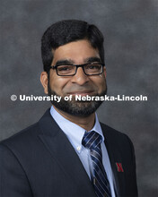 Studio portrait of Javed Iqbal, Assistant Professor, Agronomy and Horticulture. New Faculty. August 