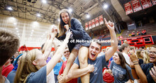 Playfair activity in Coliseum Wednesday night as part of Big Red Welcome. August 21, 2019. 