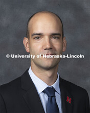 Studio portrait of Brenden Timpe, Assistant Professor, Economics. New Faculty. August 21, 2019. 