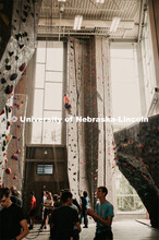 Choose Your Own Adventure gave students opportunities to climb the rock wall as part of the Big Reg 