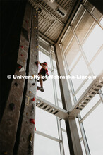 Choose Your Own Adventure gave students opportunities to climb the rock wall as part of the Big Reg 