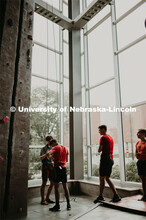 Choose Your Own Adventure gave students opportunities to climb the rock wall as part of the Big Reg 