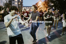 The Harper Schramm Smith courtyard was filled with inflatables, students dancing and carnival foods 