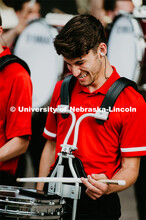 Big Red Welcome week featured the Cornhusker Marching Band Exhibition where they showed highlights o