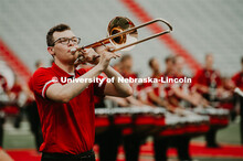 Big Red Welcome week featured the Cornhusker Marching Band Exhibition where they showed highlights o