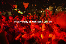 As part of Big Red Welcome week, HuskerMania hosted a Foam Party on the Mabel Lee Rec Fields.  Augus