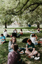 Big Red Welcome, Chancellor's BBQ for incoming freshman and new students on the greenspace by the Me