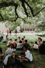 Big Red Welcome, Chancellor's BBQ for incoming freshman and new students on the greenspace by the Me