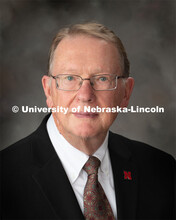 Studio portrait of Donald Weeks, Professor Emeritus, Biochemistry. August 28, 2019. 