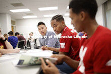 Calculus 106 recitation taught by Justin Nguyen in Louise Pound Hall 105. August 29, 2019. 