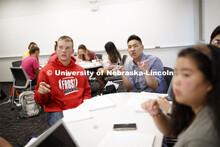 Calculus 106 recitation taught by Justin Nguyen in Louise Pound Hall 105. August 29, 2019. 