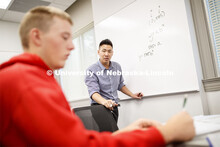 Calculus 106 recitation taught by Justin Nguyen in Louise Pound Hall 105. August 29, 2019. 
