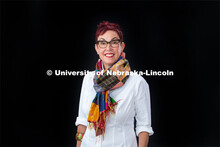 Studio portrait of Megan Elliott, Director of the Johnny Carson Center for Emerging Media Arts. Augu