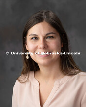 Studio portrait of Katie Forrest, Academic Success Coordinator- Graduate Assistant. August 29, 2019.