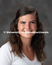 Studio portrait of Cassie Kiihne, Student Success Assistant, The HUB Student Center. August 29, 2019