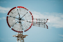 Fairbury Windmill at the Nebraska State Fair. The University of Nebraska represents and celebrates t