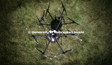 Carrick Detweiler and crew flies the Drone Amplified Ignis drone system which drops ball that ignite