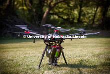 Carrick Detweiler and crew flies the Drone Amplified Ignis drone system which drops ball that ignite