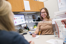 Academic Advisor, Rebecca Carr, meets with students and helps them explore different options for the