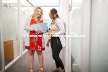 Elisa Heide, Academic Advisor, meets with students and helps them explore different options for thei